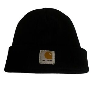 Carhartt Cuffed Black Beanie Winter Hat